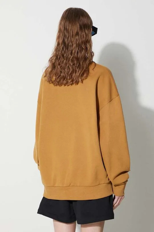 Pangaia cotton sweatshirt brown color