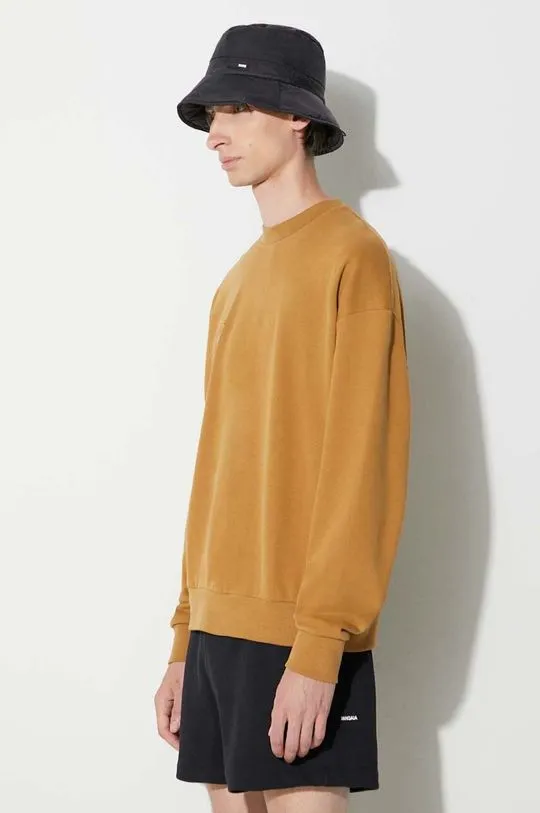 Pangaia cotton sweatshirt brown color