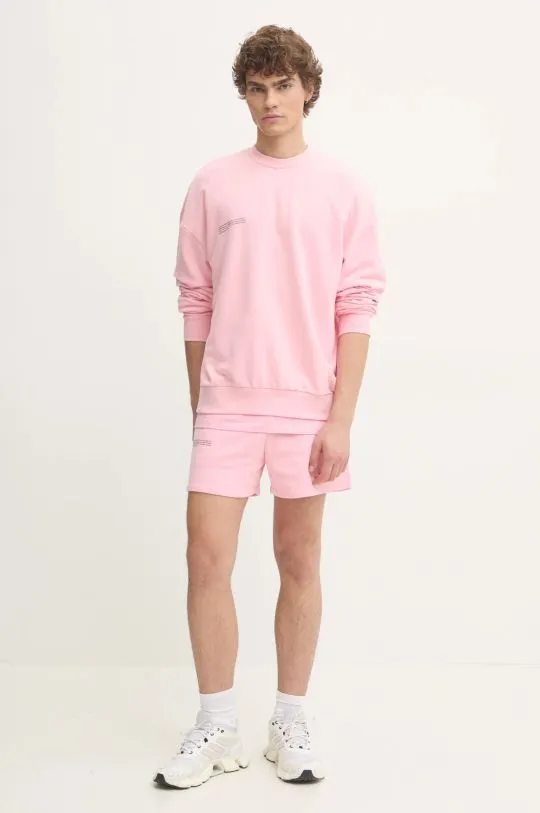 Pangaia cotton sweatshirt pink color with a print