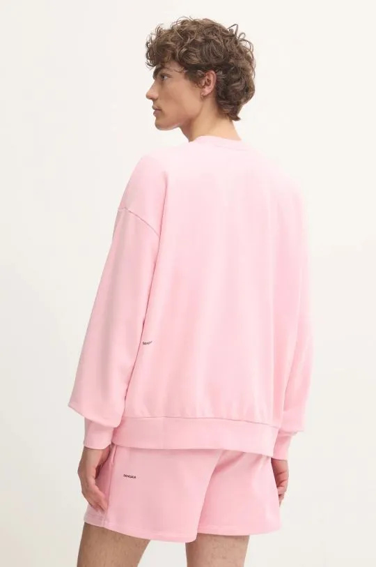 Pangaia cotton sweatshirt pink color with a print