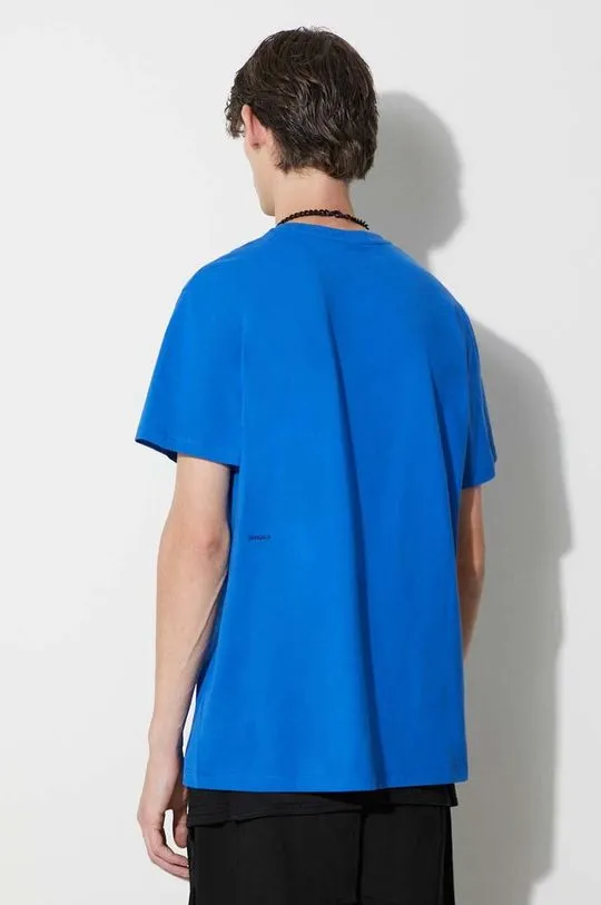 Pangaia cotton t-shirt blue color