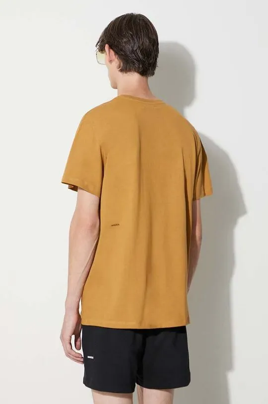 Pangaia cotton t-shirt brown color