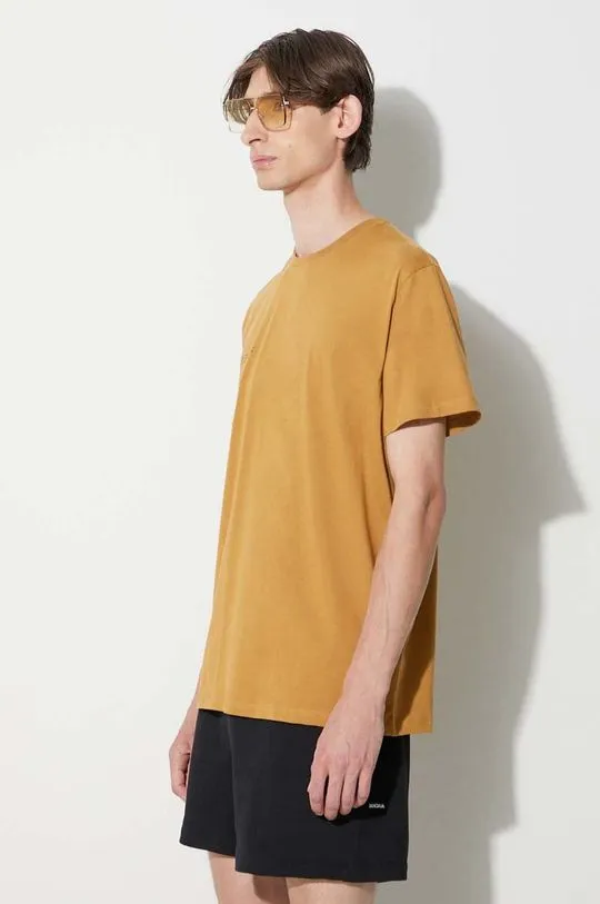 Pangaia cotton t-shirt brown color