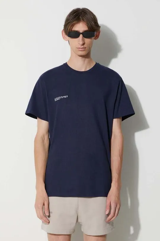 Pangaia t-shirt navy blue color