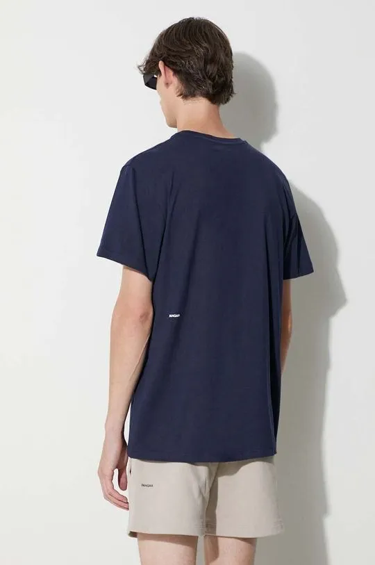 Pangaia t-shirt navy blue color