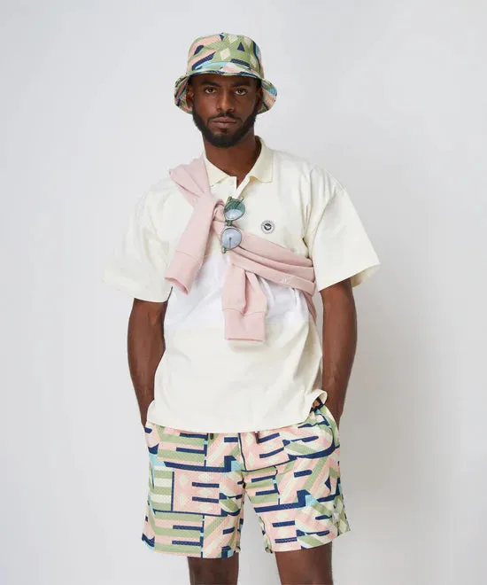 Paper Planes Diamond & Stripes Bucket Hat - Pink