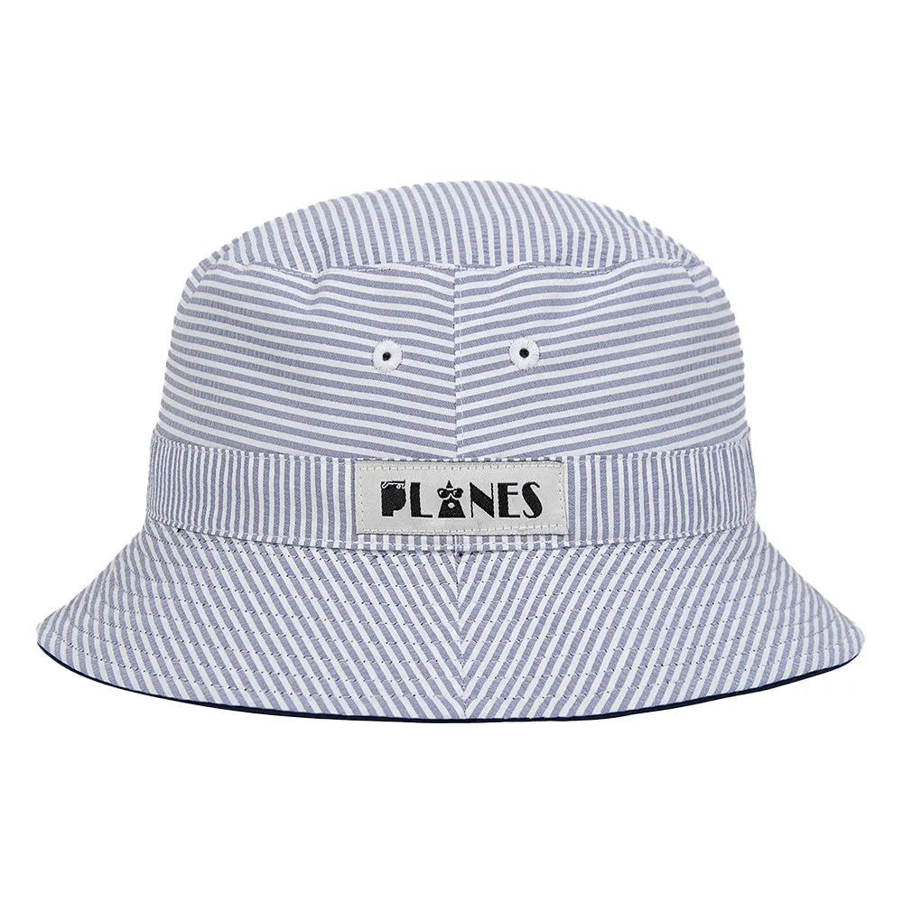 Paper Planes  Reversible Seersucker Bucket hat