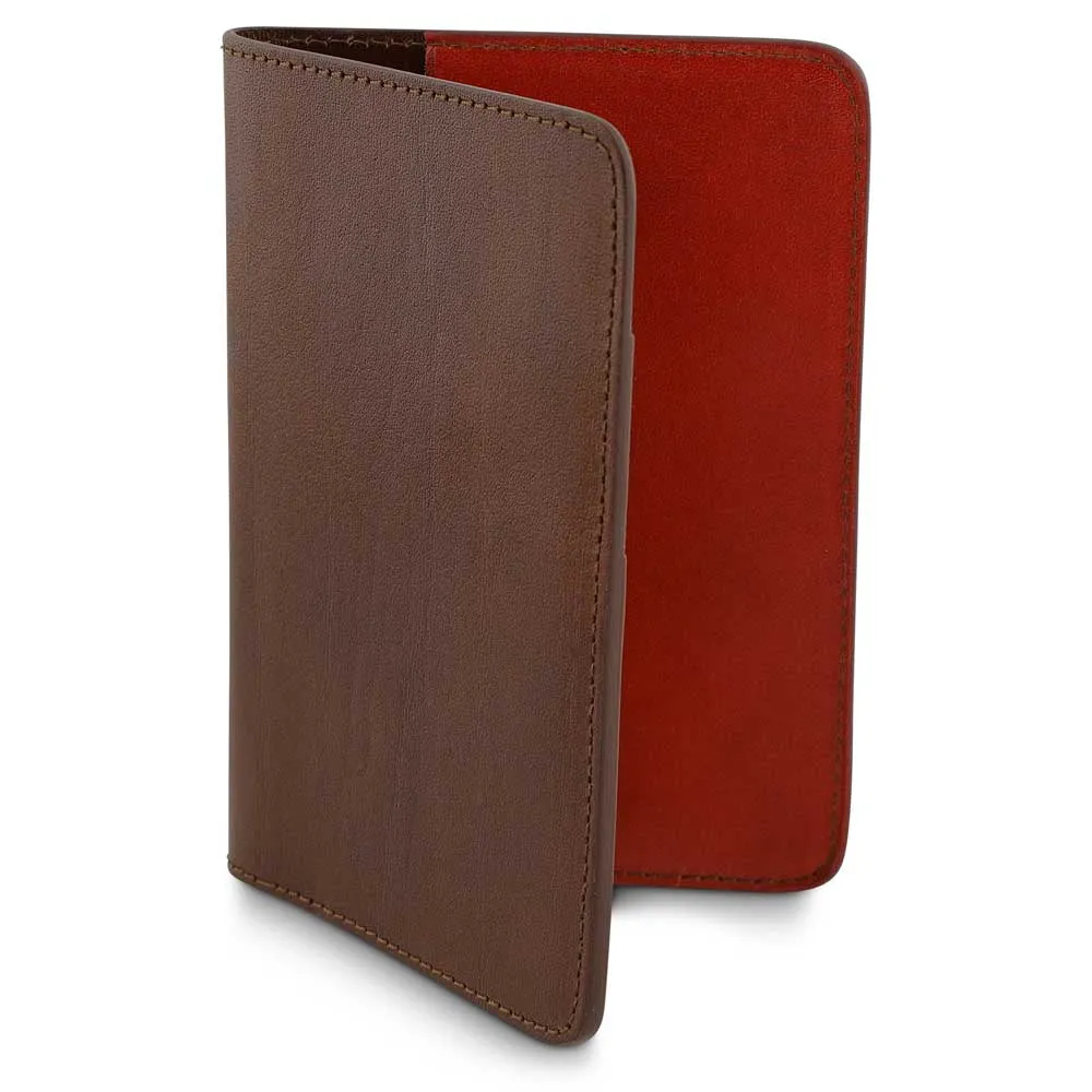 Passport Cover // Light Brown / Orange