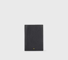 Passport holder in blue leather