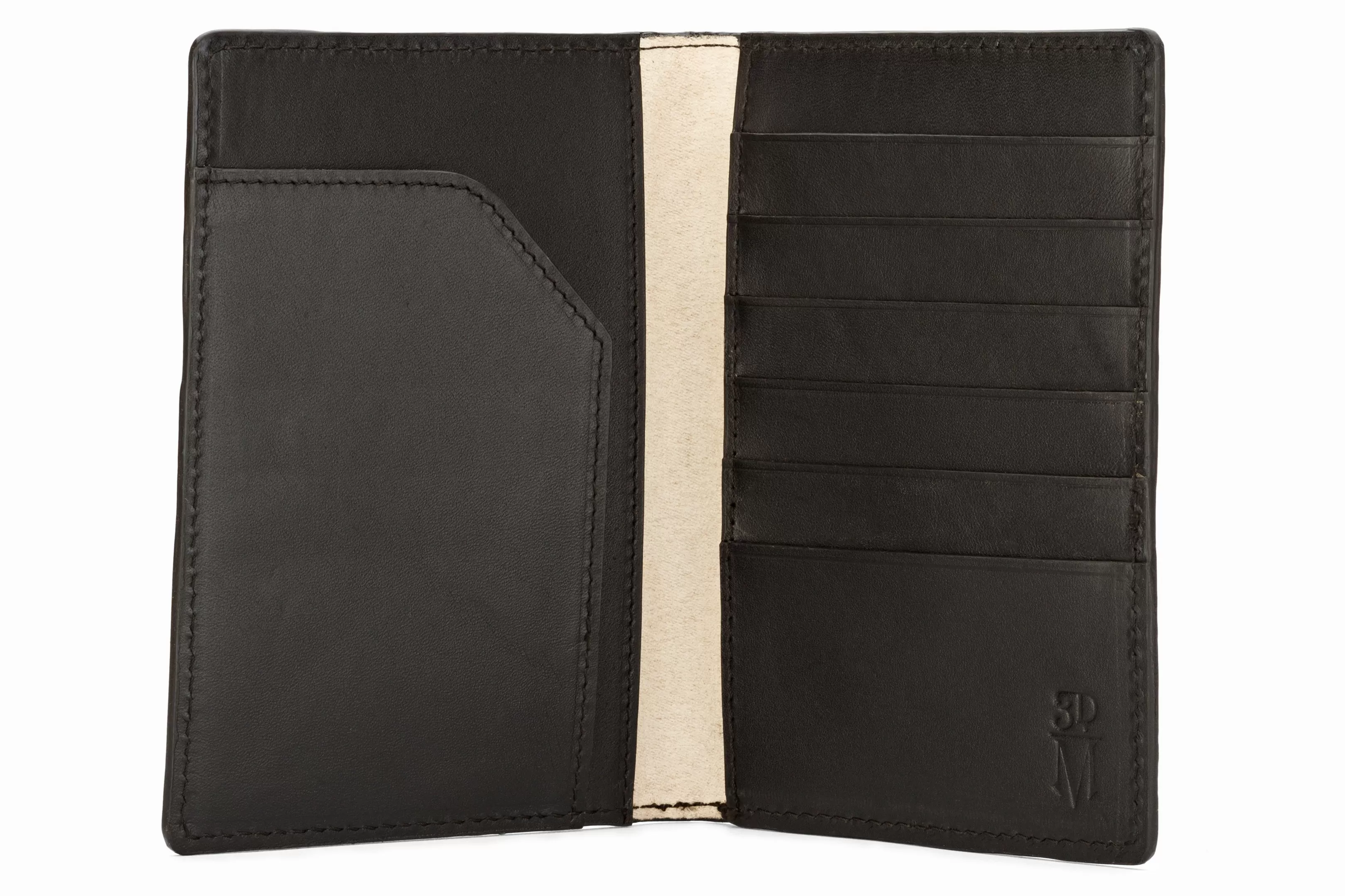 Passport Leather Wallet - Black