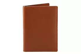 Passport Leather Wallet - Brown