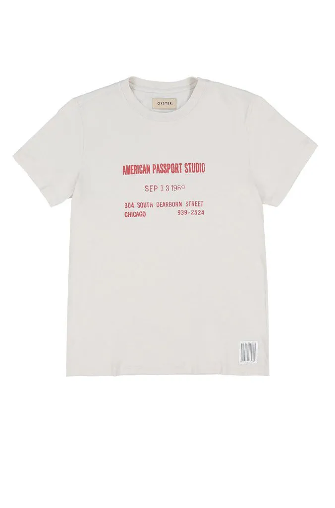 PASSPORT STUDIO TEE (VINTAGE WHITE)