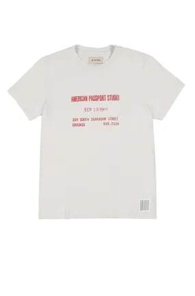 PASSPORT STUDIO TEE (VINTAGE WHITE)