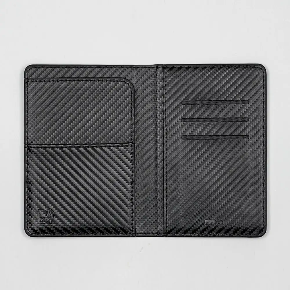 Personalised Premium Passport Holder and Luggage Tag (Carbon Fibre)