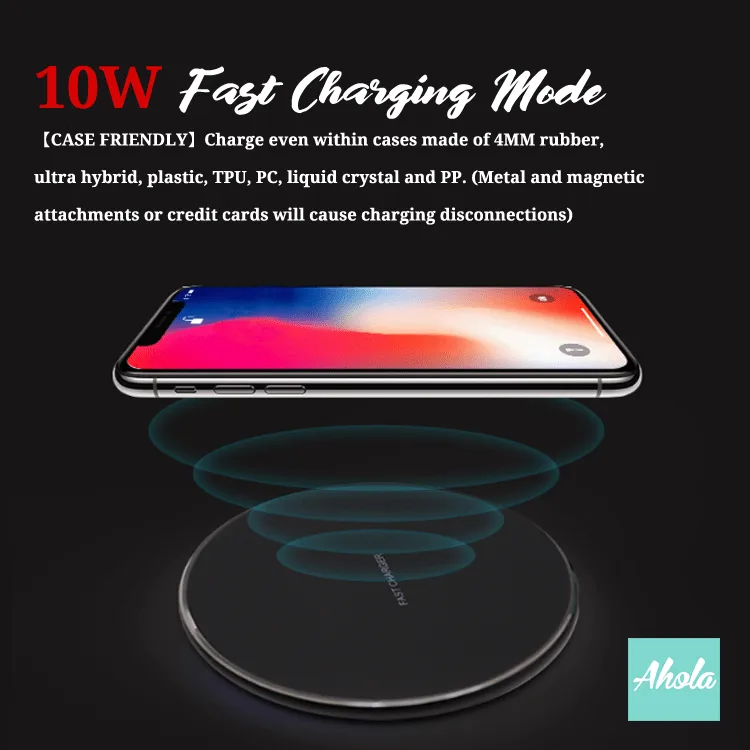 【Pine Branch】15W Ultra thin FastWireless Charger Pad 松樹名字無線差電板