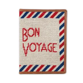 Smathers & Branson Bon Voyage Needlepoint Passport Holder