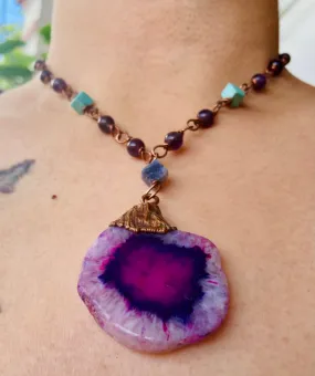 Solar Amethyst Necklace