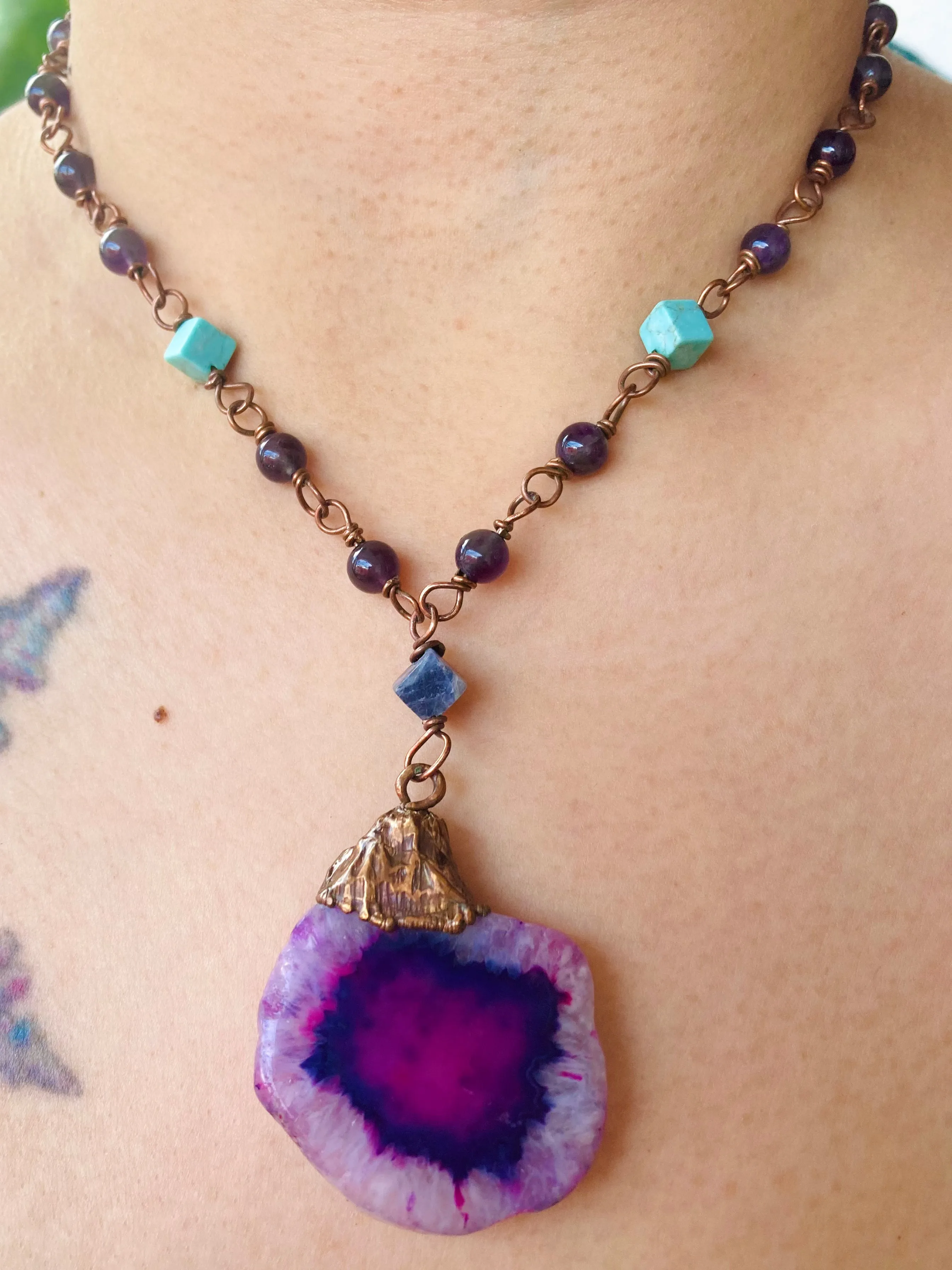 Solar Amethyst Necklace