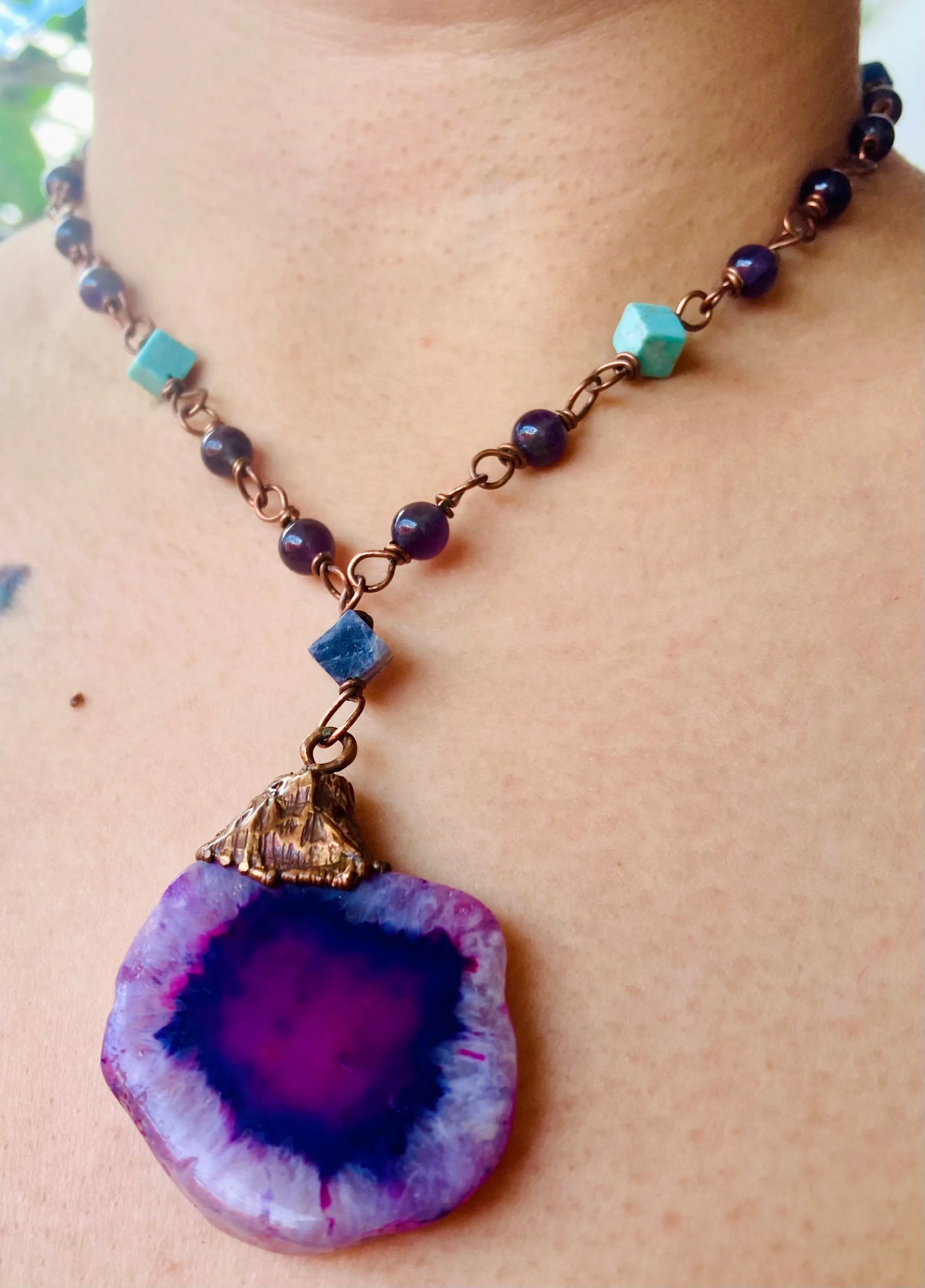 Solar Amethyst Necklace