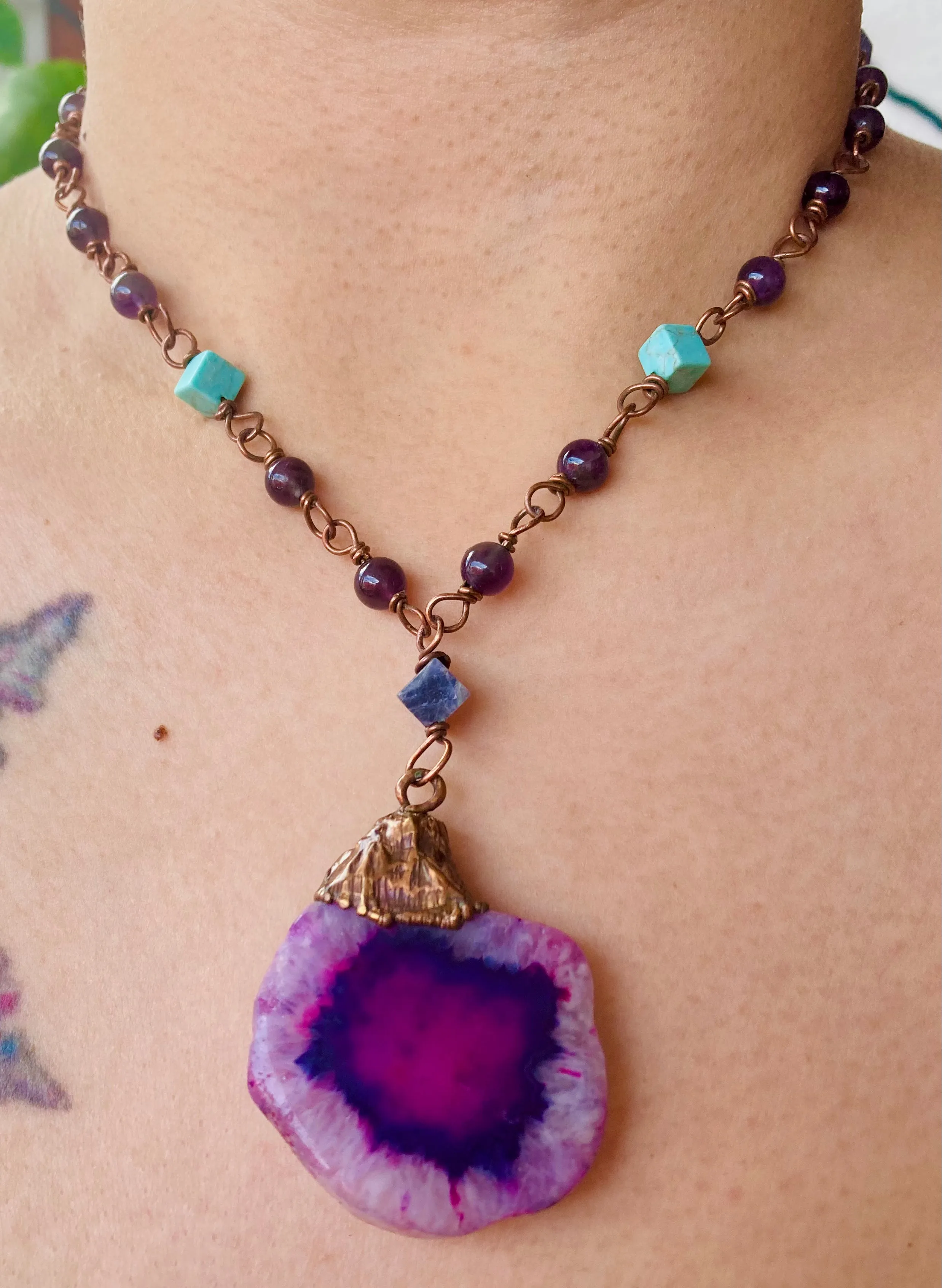 Solar Amethyst Necklace