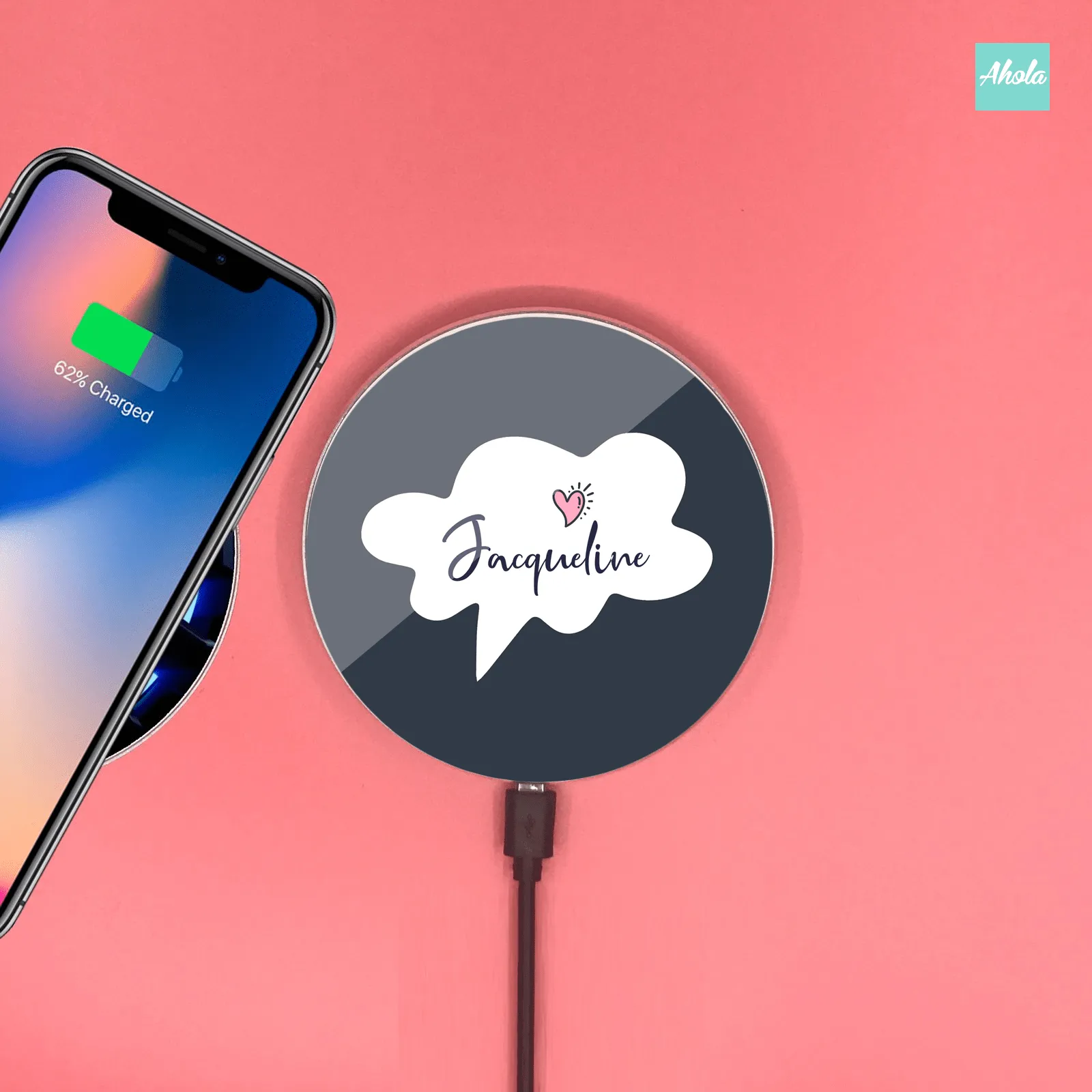 【Speech Bubble】15W Ultra thin FastWireless Charger Pad 語句泡泡名字無線差電板