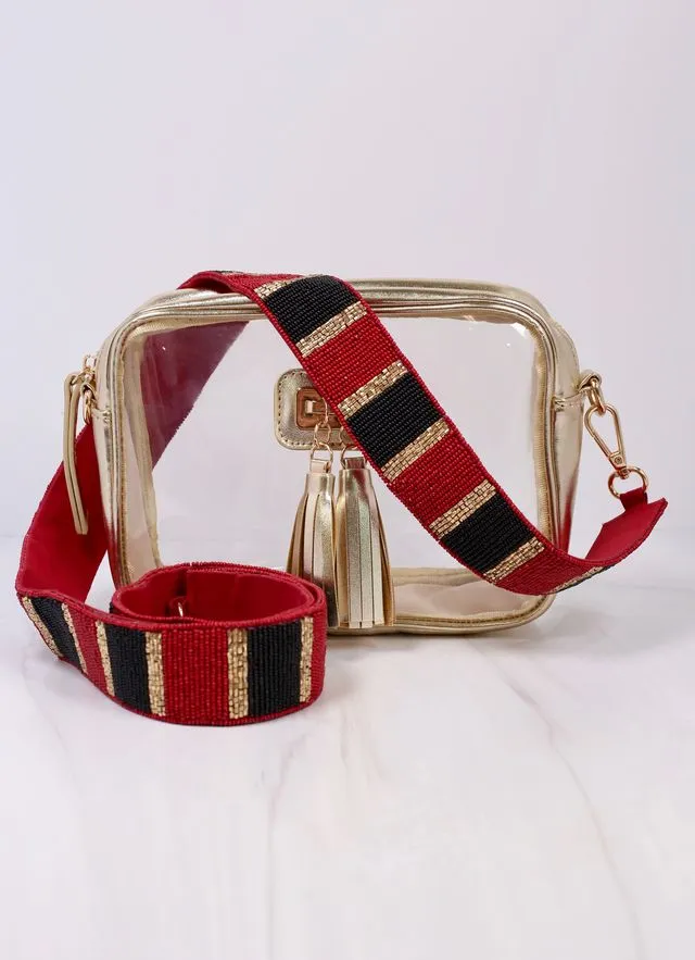 Stadium Striped Strap GARNET BLACK