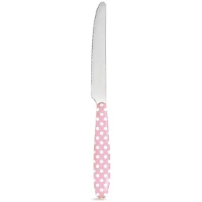 Stainless Steel Knife Pink Polka Dot