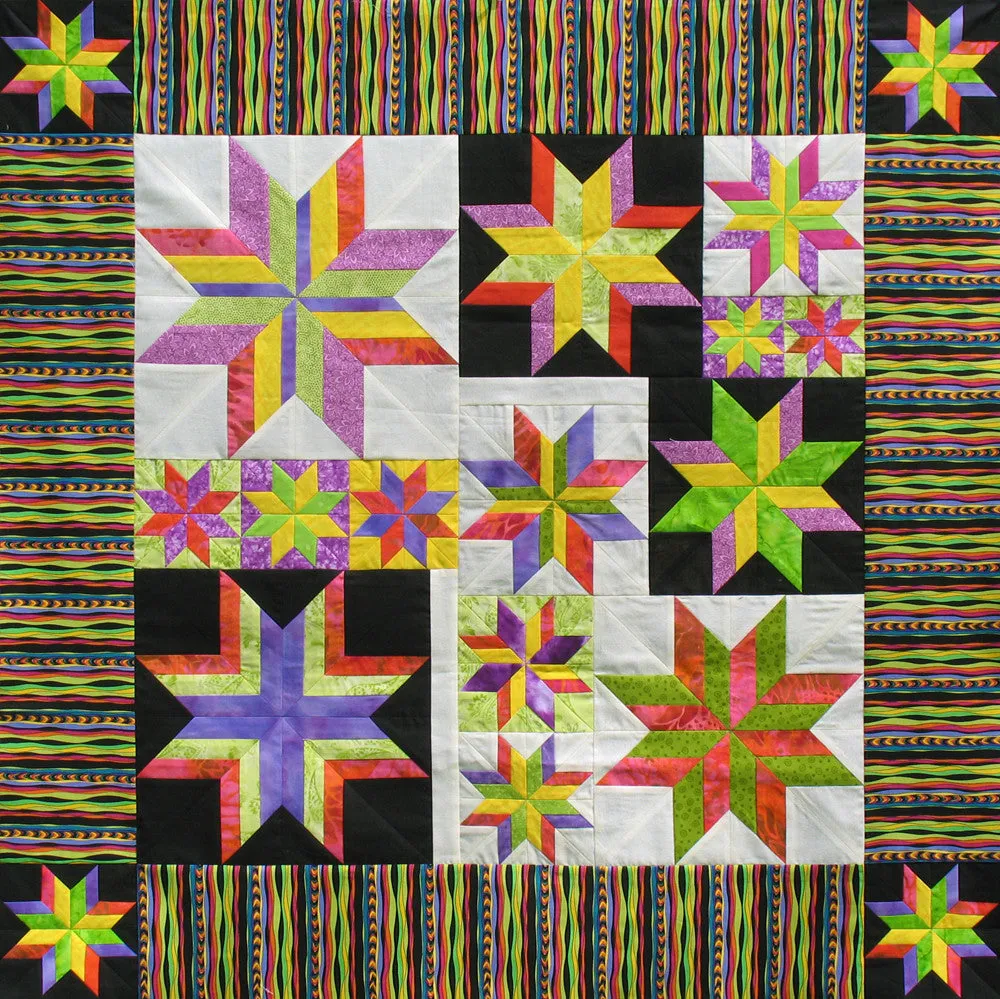 Strip Pieced Lemoyne Stars Technique Sheet