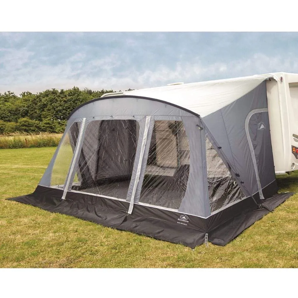 Sunncamp Swift Deluxe SC 390 Caravan Awning SF2064 + Free Roof Poles