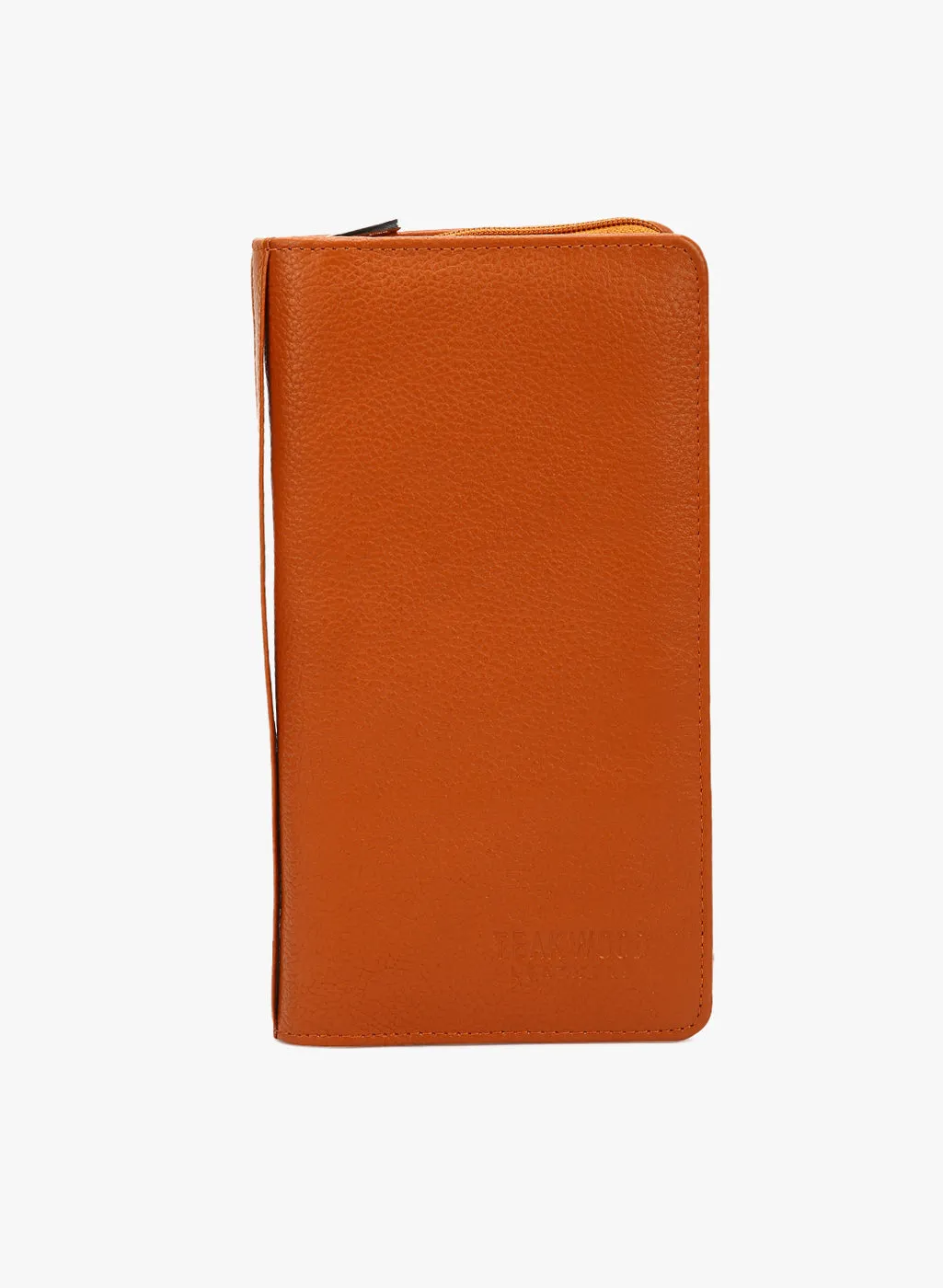 Teakwood Genuine Leathers Unisex Passport holder Solid Tan