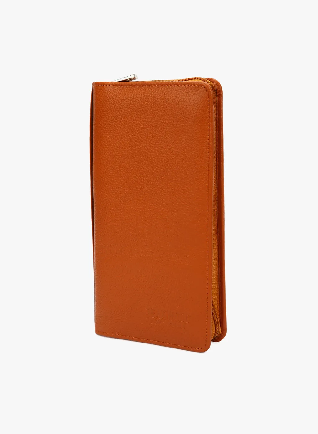 Teakwood Genuine Leathers Unisex Passport holder Solid Tan