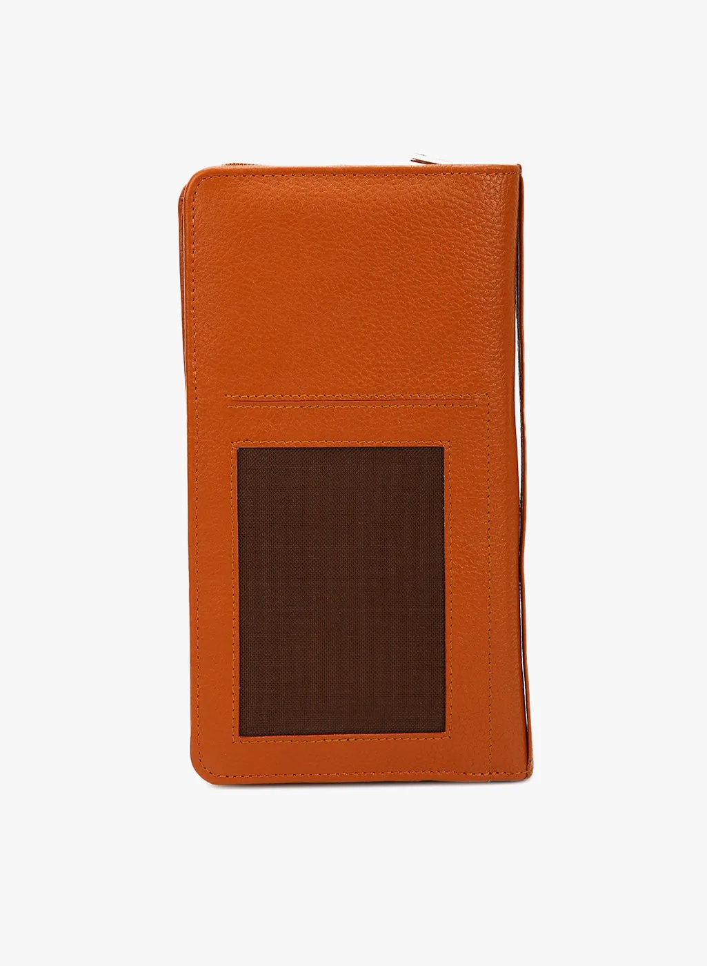 Teakwood Genuine Leathers Unisex Passport holder Solid Tan