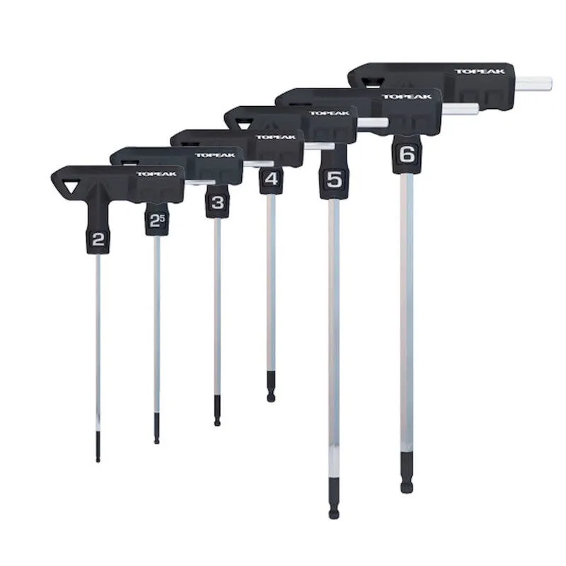 Topeak  T-Handle DuoHex Wrench Set (6 tools) - Multi tool