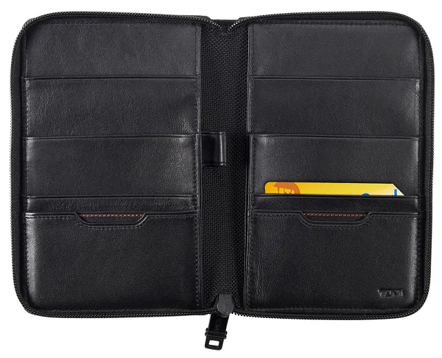 Tumi Delta Zip-Around Multiple Passport Wallet 