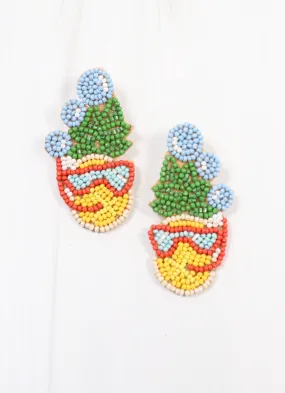 Under the Sea Pineapple Earring MULTI