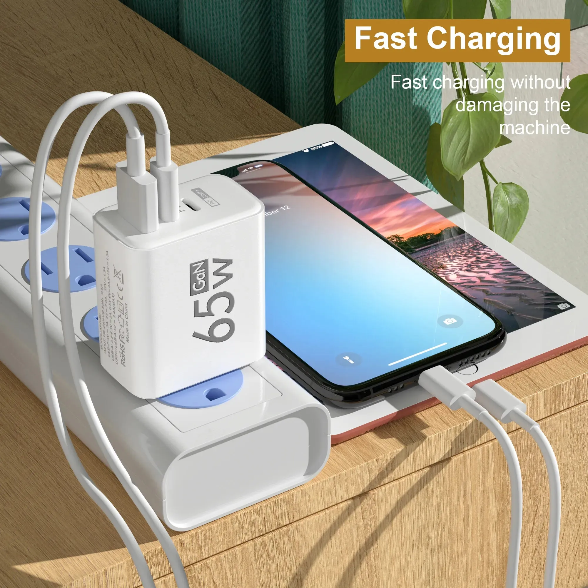 USB Charger Fast Charging Type C 3.0 EU/US Plug Wall Charger