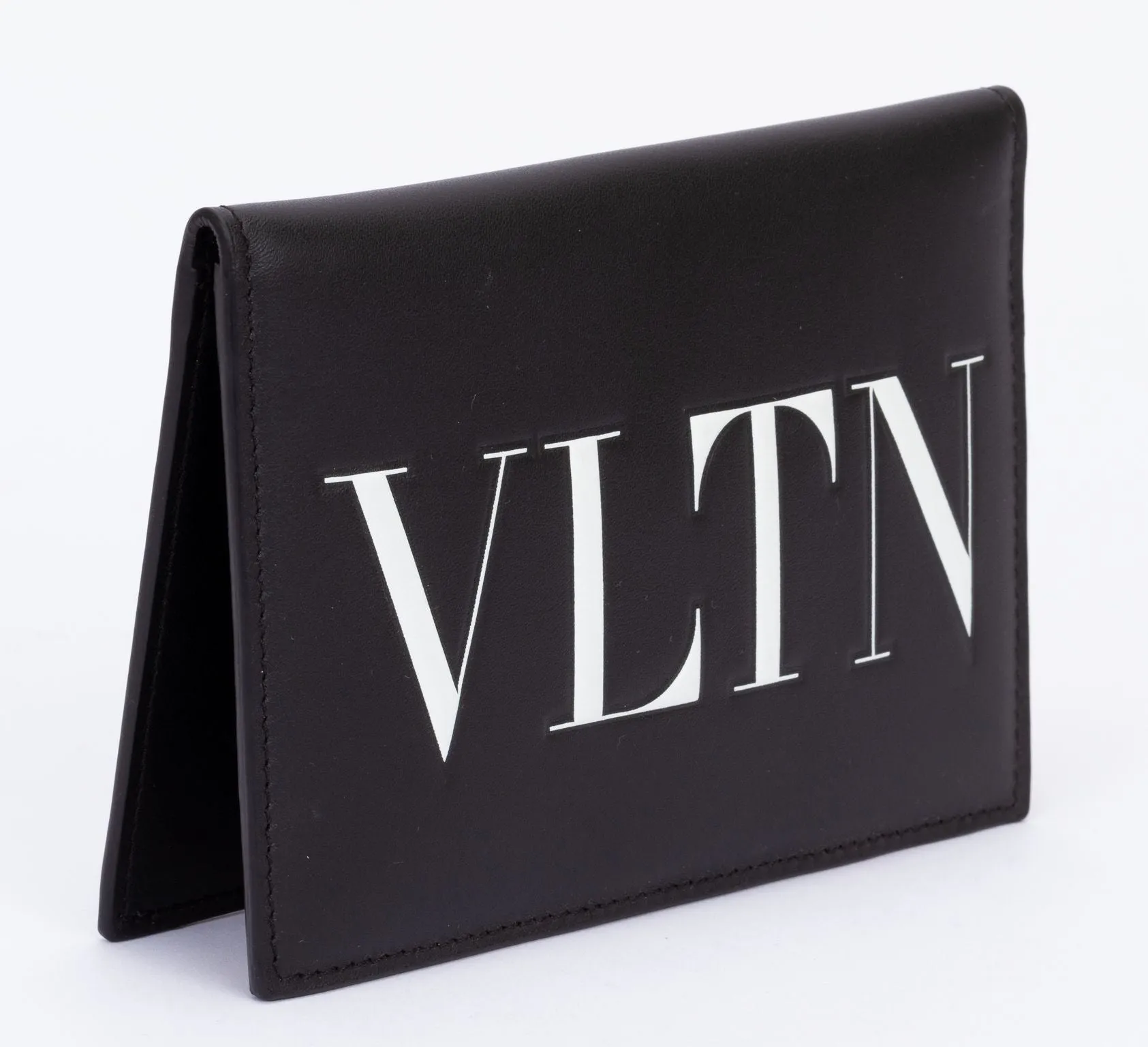 Valentino Passport Cover Black White