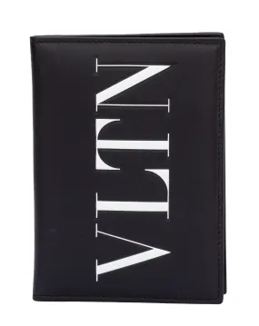 Valentino Passport Cover Black White