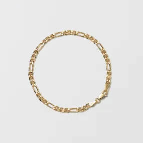 Yellow Gold Anchor Bracelet - Polished 3.95mm