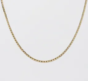 Yellow Gold Curbed Anchor Chain - Polished 4.5mm